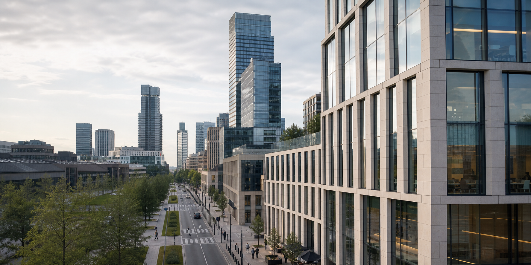 Zakendistrict in Warszawa